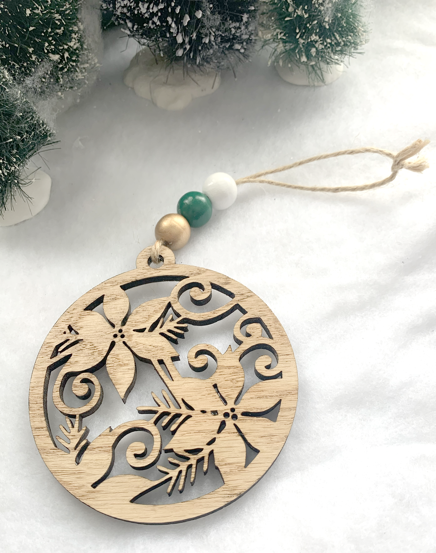 Wood Holiday Ornament