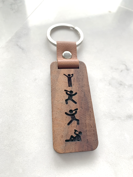 Walnut Party Animal Keychain